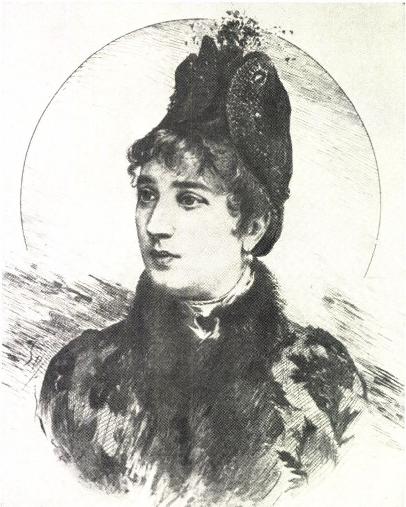 Giulietta Paltrinieri. Zdroj: Podobizny III 1885-1888, Jan Neruda a Miloslav Novotný.